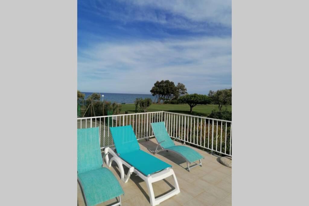 Studio 4 Personnes Bord De Mer Avec Piscine Wifi Cervione Kültér fotó